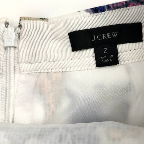 J. Crew Women's Floral Midi Pencil Skirt Size 2 - Picture 4 of 6